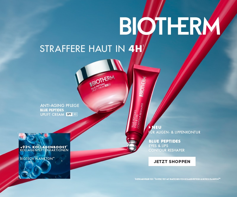 Biotherm Anti-Aging Pflege Blue Peptides Uplift Cream SPF 30 und Neu für Augen- &amp; Lippenkontur Blue Peptides Eyes &amp; Lips Contour Reshaper